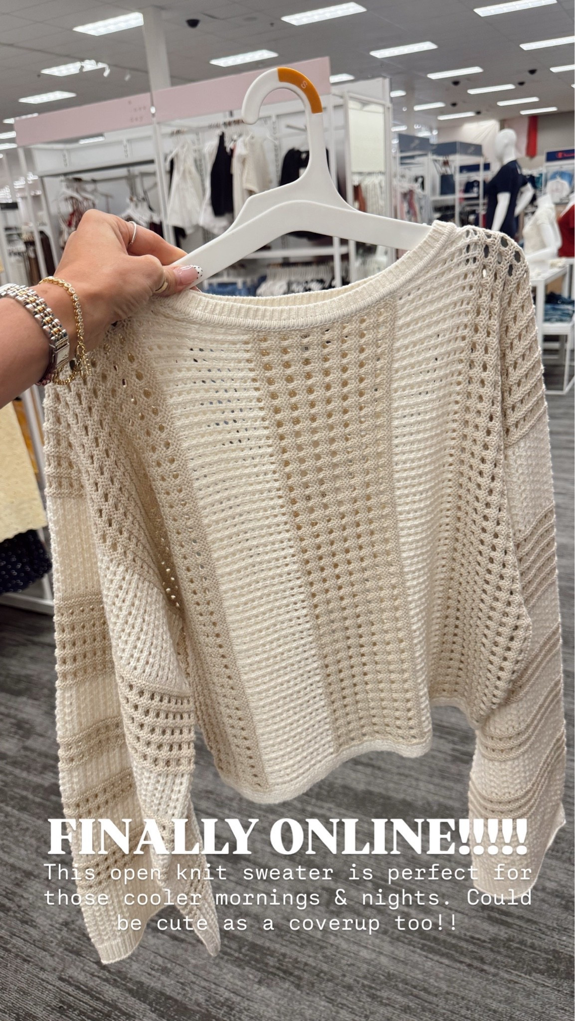 I am in LOVE with this open knit top! Finally online & I’m predicting will sell out!

#LTKdayinmylife #LTKmomlife #LTKgrwm
