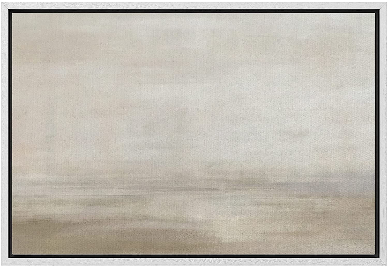 PixonSign Framed Canvas Print Wall Art Grunge Pastel Brown Watercolor Vista Abstract Shapes Illus... | Walmart (US)