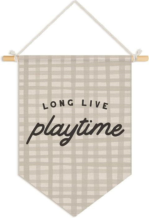 Playroom Decor, Boys Toddler Boy Room Decor, Long Live Playtime Wall Hanging Pennant Flag Banner,... | Amazon (US)