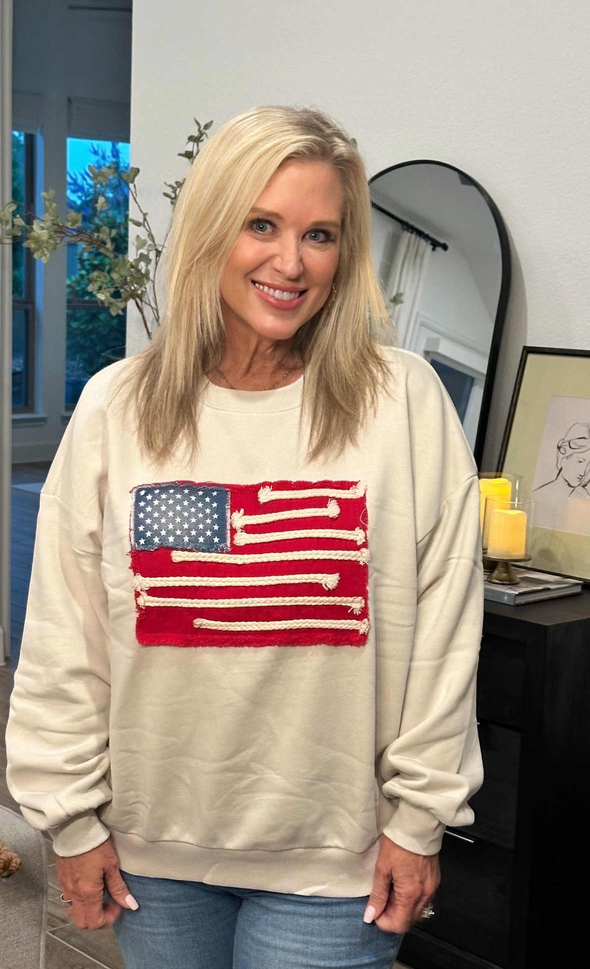 American Flag Sweatshirt