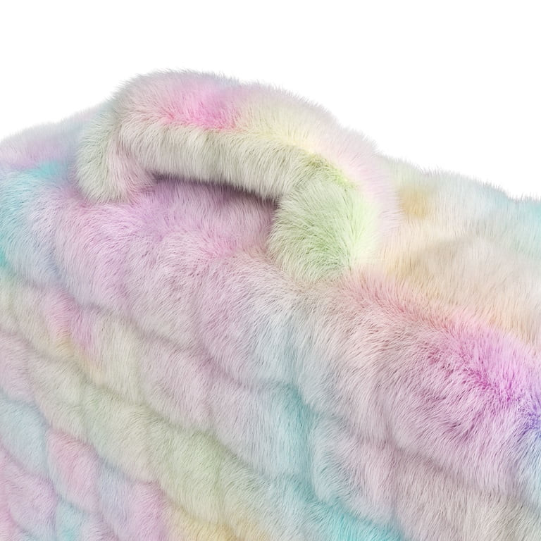 Mainstays Kids Compressed Foam Faux Fur Chair, Multicolor | Walmart (US)