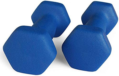 Set Of 2 Hexagonal Dumbbells, 12 LBS Each, For Training With Non-Slip Neoprene Coating For Arm Exercise Routines, 24 LBS Total, For Home Workouts, Gym, Pilates and Yoga | Amazon (US)