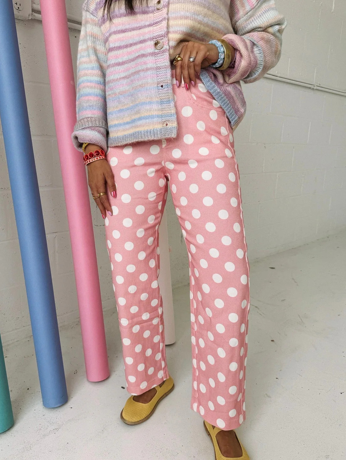 pop music polka dot pants | Etta+East