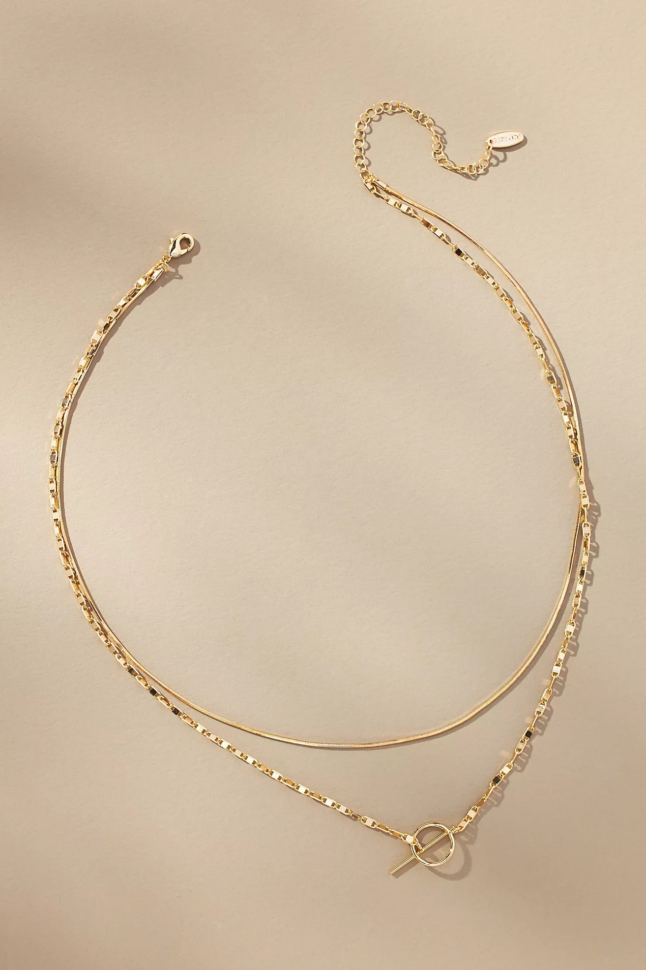 Layered Pull-Through Toggle Necklace | Anthropologie (US)