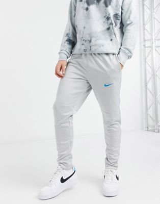 Nike Air knit joggers with embroidered swoosh in grey | ASOS (Global)