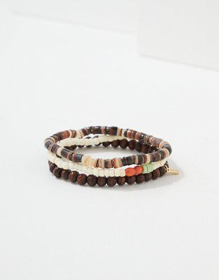 AE Beaded Bracelet 3-Pack | American Eagle Outfitters (US & CA)