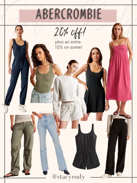 Top picks from Abercrombie & Fitch for the Memorial Day sale weekend 
Travel jumpsuit and romper 
Flare jeans and cargo pants all tts 


#LTKunder50 #LTKsalealert #LTKstyletip