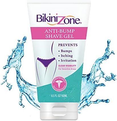 Bikini Zone Anti-Bumps Shave Gel - Prevent Razor Bumps, Burn, Shaving Irritation and Itchiness in Se | Amazon (US)