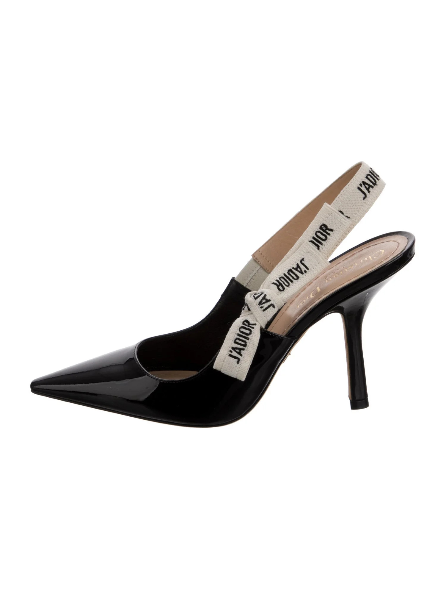 Patent Leather Printed Slingback Pumps | The RealReal