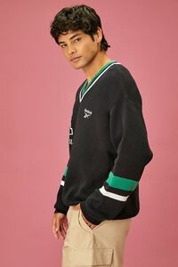 Unisex Reebok Varsity-Striped Sweater | Forever 21 (US)