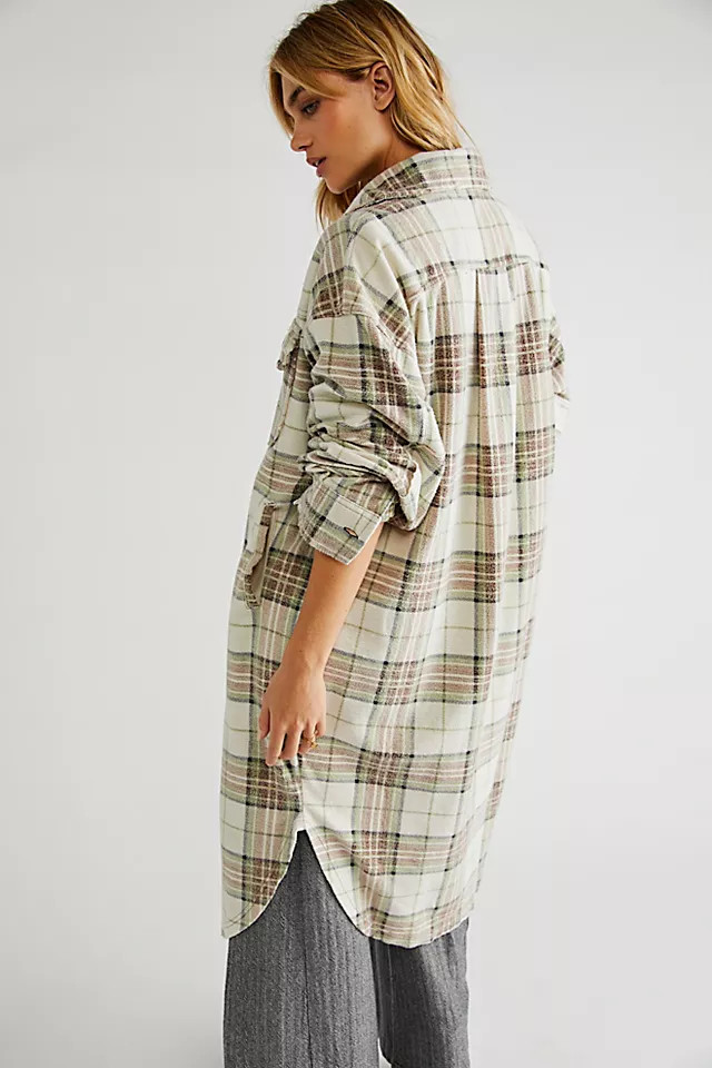 Plaid Long Ruby | Free People (Global - UK&FR Excluded)