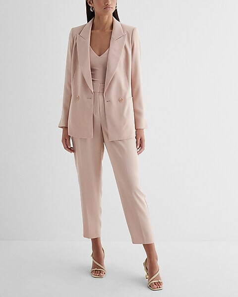Double Breasted 27" Blazer | Express