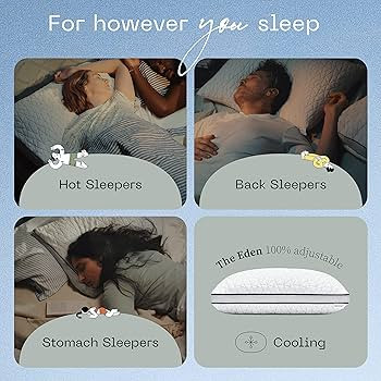 Coop Home Goods Eden Cool Adjustable Pillow, King Size - Adjustable Memory Foam with Gel Infusion... | Amazon (US)