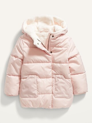 Unisex Hooded Long Frost-Free Puffer Jacket for Toddler | Old Navy (US)