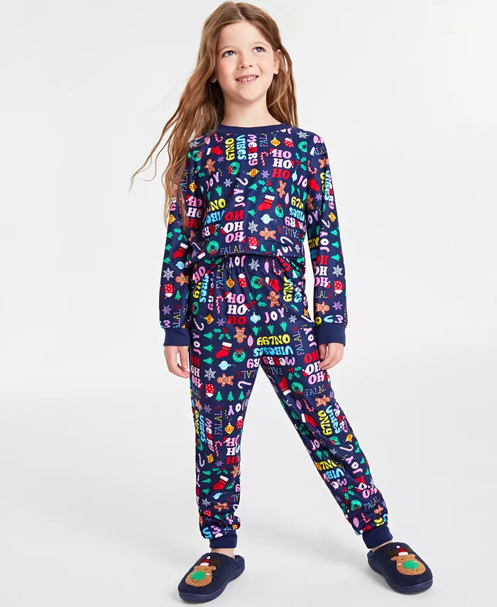 Matching Toddler, Little & Big Kids Holiday Toss Pajamas Set, Created for Macy's | Macy's