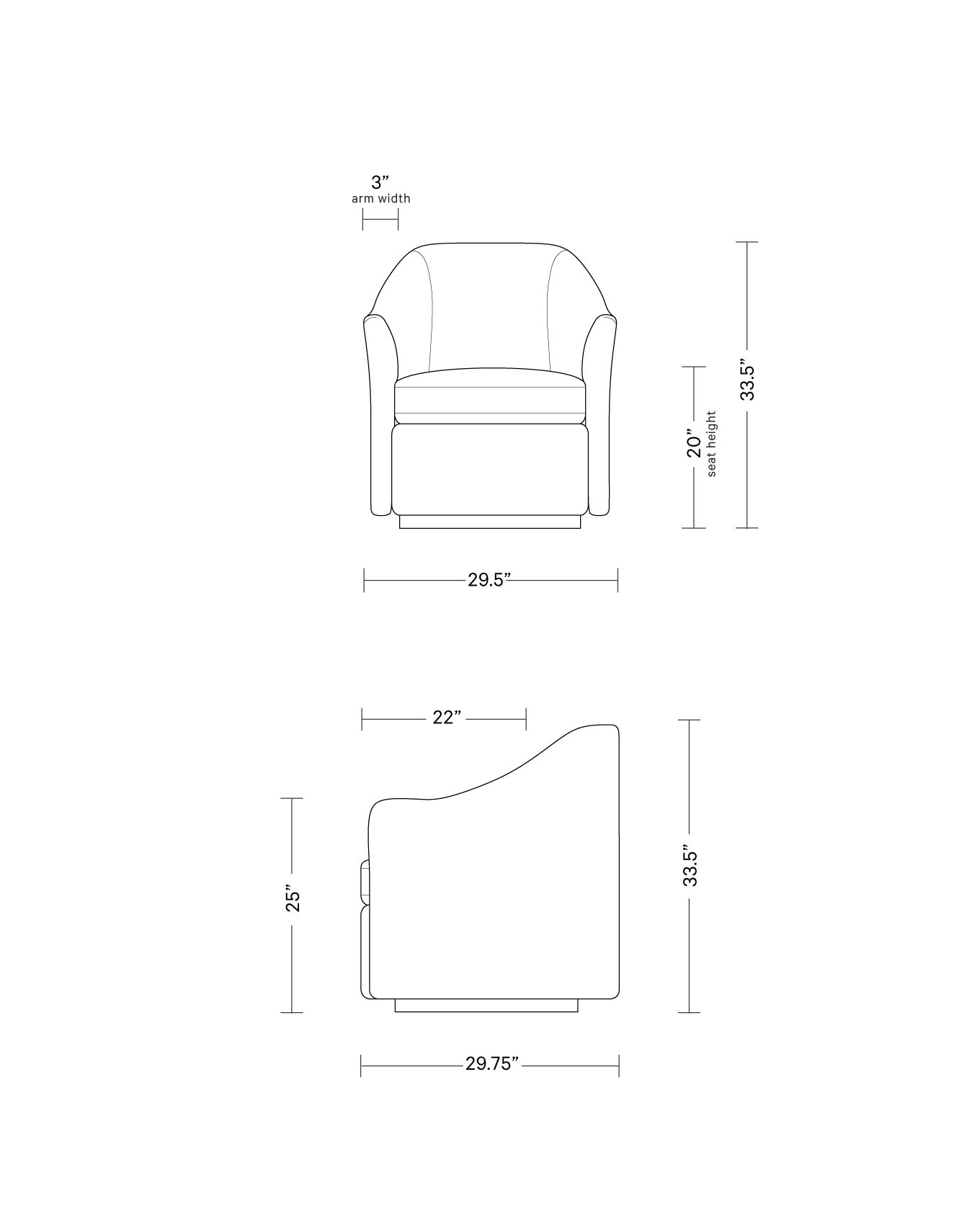 Savona Swivel Chair$970$77620% off | Interior Define