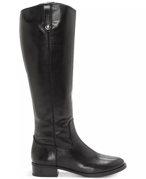 Fawne Wide-Calf Leather Knee High Boots | Macy's