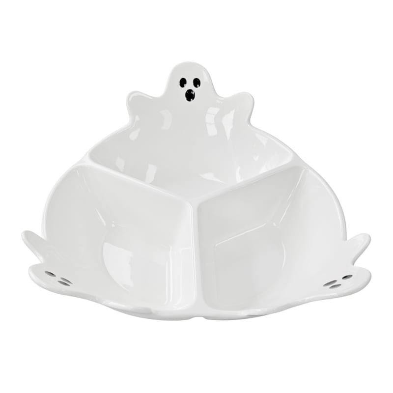 Ghost Three Section Serve Plate, 12" | At Home