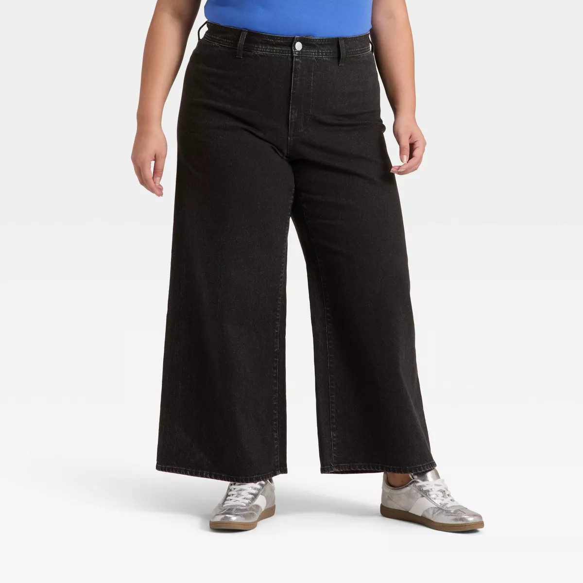 Women's High-Rise Sailor Wide Leg Ankle Jeans - Universal Thread™ Black | Target
