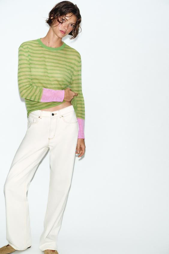 STRIPED KNIT JUMPER | Zara US