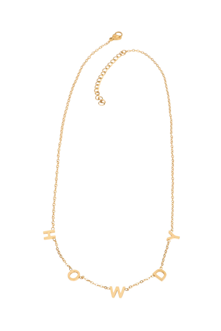 Christina Greene 18K Gold Howdy Western Necklace | Pinto Ranch | Pinto Ranch