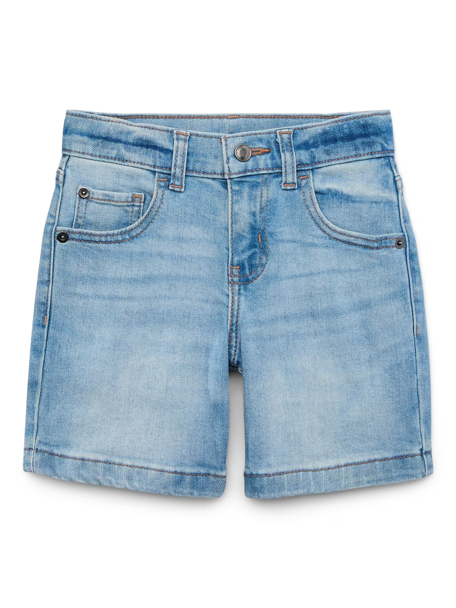 Wonder Nation Boys Distressed Denim Shorts, Sizes 4-18 & Husky | Walmart (US)