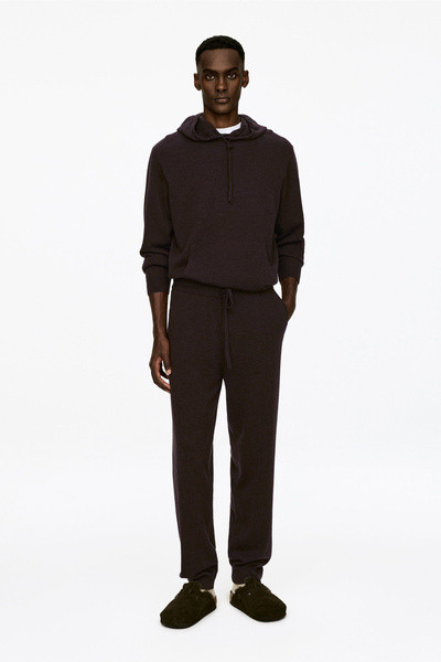 Knitted Wool Cashmere Trousers – Dark Brown – Men – ARKET GB | Arket UK