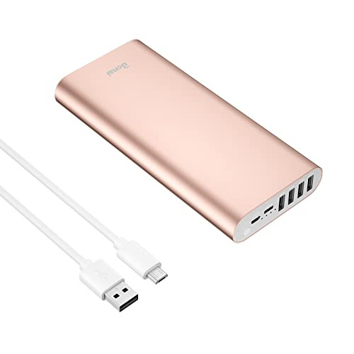 Portable Charger BONAI 20000mAh Power Bank 4 USB Outputs Aluminum Polymer Portable Battery Charger 2 | Amazon (US)