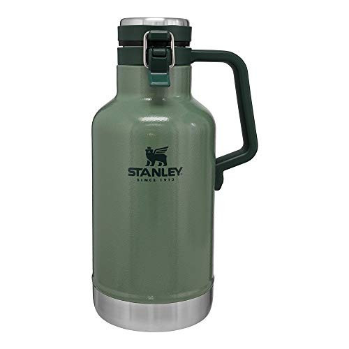 Stanley Classic Easy-Pour Growler 64oz, Insulated Growler Keeps Beer Cold & Carbonated Made with Stainless Steel Interior, Durable Exterior Coating & Leak-Proof Lid, Easy to Carry Handle | Amazon (US)