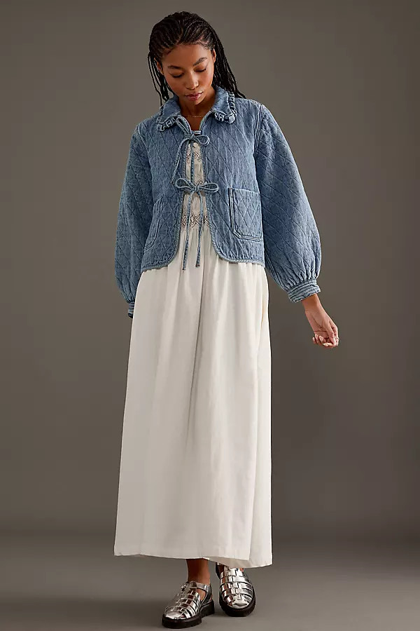 Seventy + Mochi Heidi Quilted Denim Jacket | Anthropologie (UK)