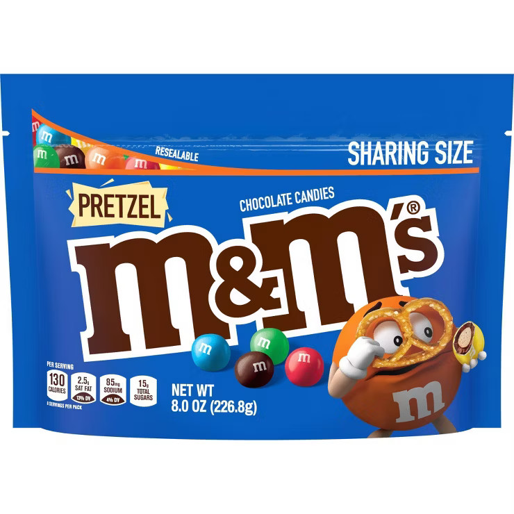 M&M's Pretzel Sharing Size Chocolate Candies - 8oz | Target