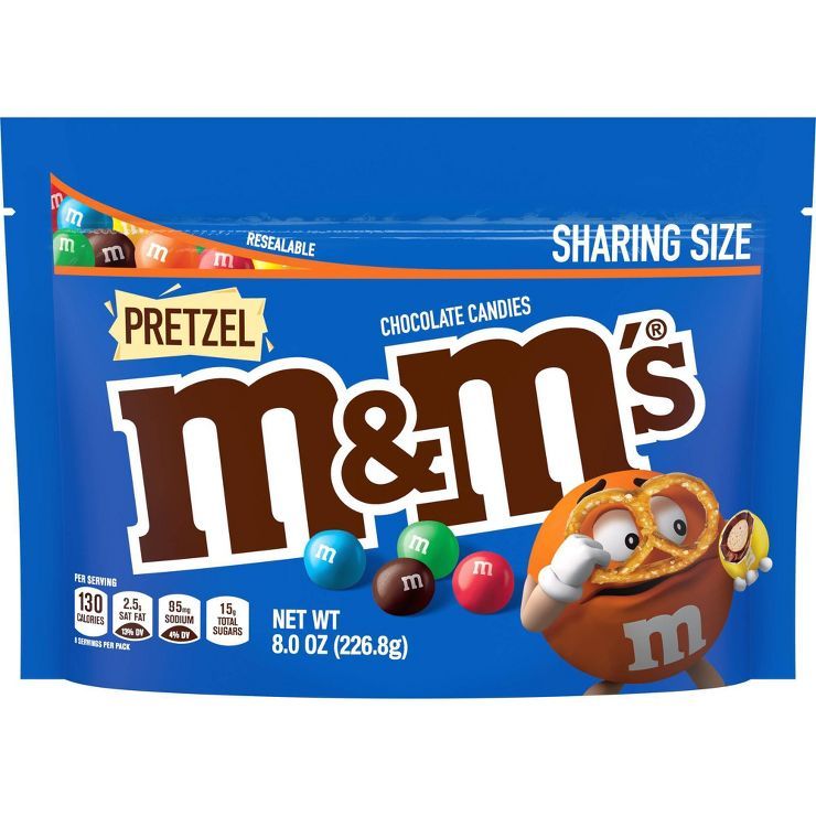 M&M's Pretzel Sharing Size Chocolate Candies - 8oz | Target