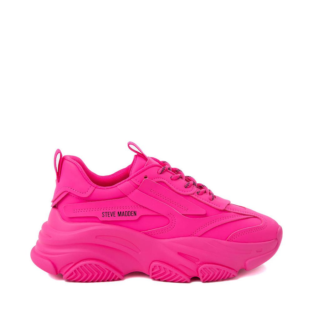 Womens Steve Madden Possession Platform Sneaker - Neon Pink | Journeys