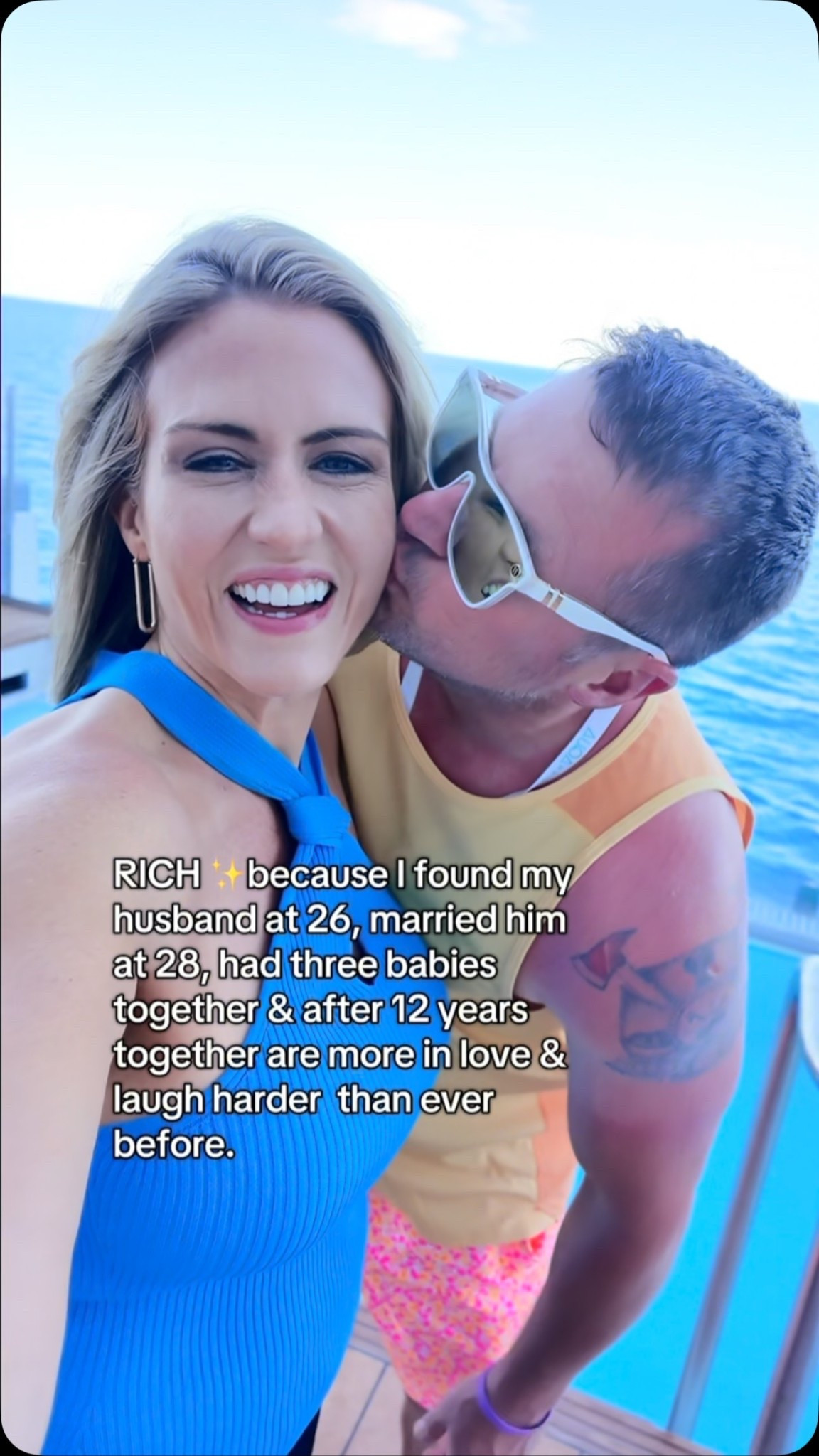 The only kinda rich that matters. ❤️ And can you believe people said we wouldn’t make it?!🤣 I can’t imagine doing life with anyone else.  Love ya @melissashothusband 
.
.
.
#couples #marriedlife #marriagehumor #couplecomedy #husbandwife #mom #parents #marriagememes

Couples, married life, husband and wife, cruise, couples on vacation, marriage, parents, relationships