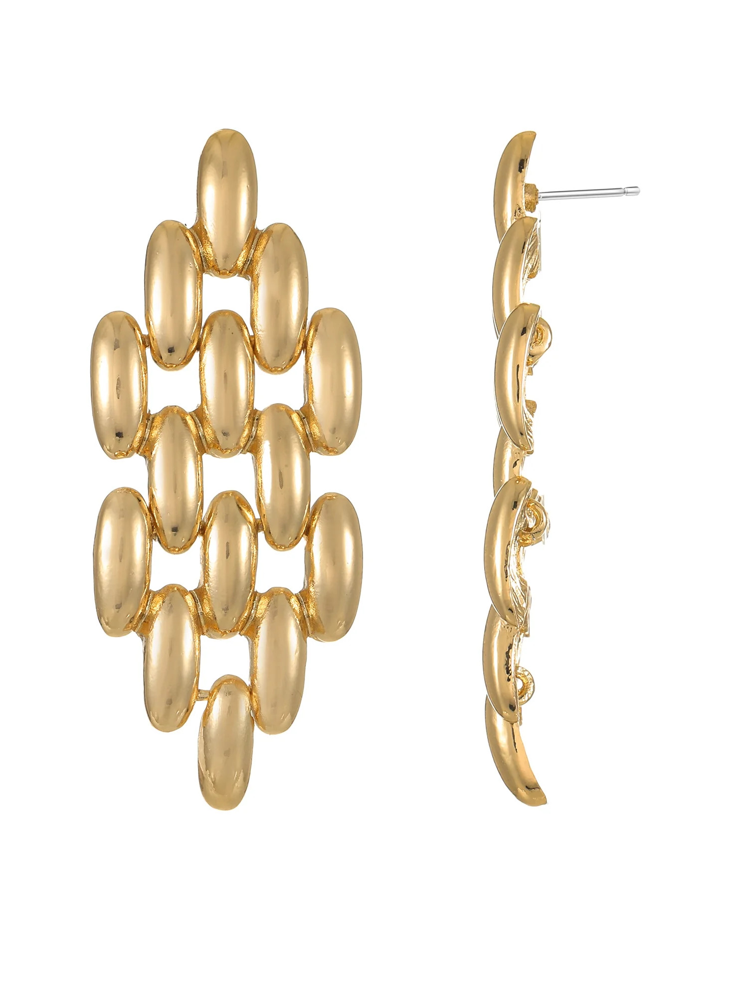 Time and Tru Goldtone Drop Earrings, 1 Pair | Walmart (US)