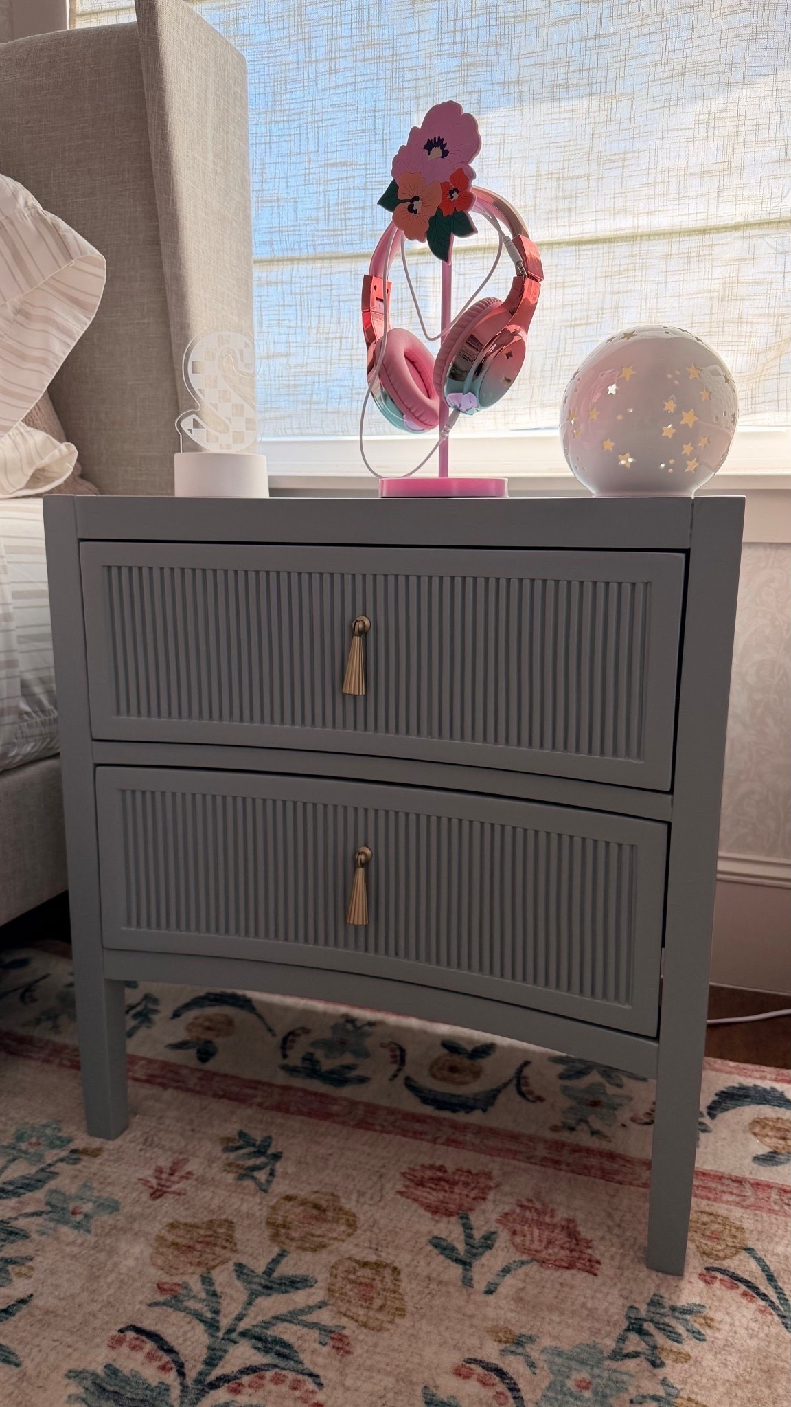 curved nightstand. i found the same one in a different color and similar styled girly nightstands 

#LTKSpringSale 

#LTKHome #LTKSaleAlert