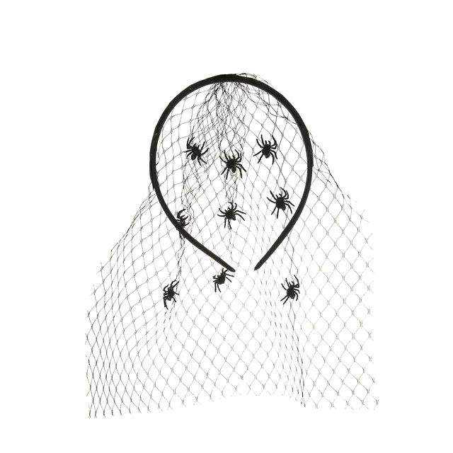 Way to Celebrate Halloween Headband with Spider Veil. 1 Piece | Walmart (US)