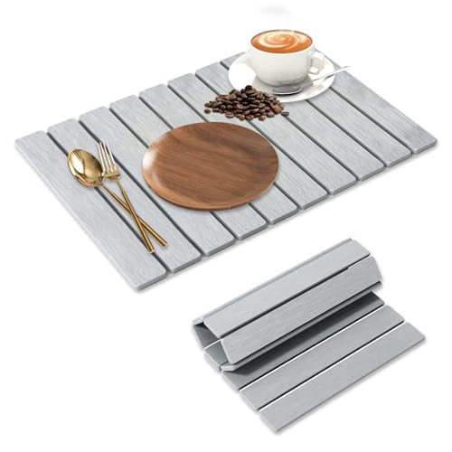 Large Stone Dish Drying Mat for Kitchen Counter, 24"×16" – Quick Drying Diatomaceous Earth, Super Absorbent, Non-Slip, Birthday Gfts for Women Mom Grandma | Amazon (US)