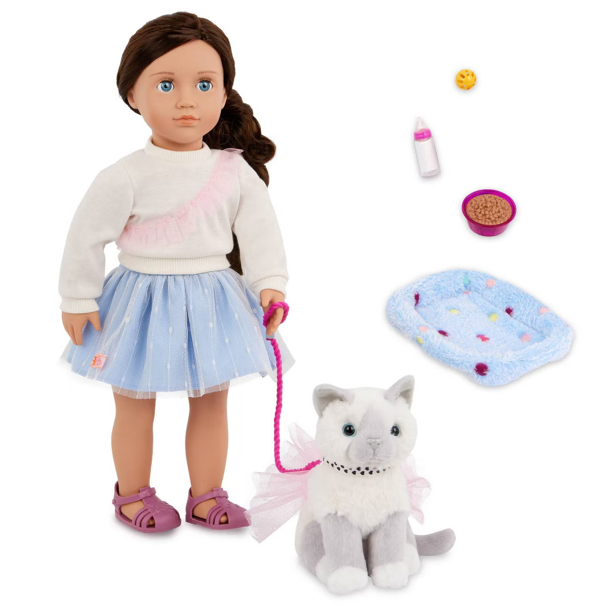 Our Generation Mindy & Pepper 18'' Doll & Pet Kitten Set | Target