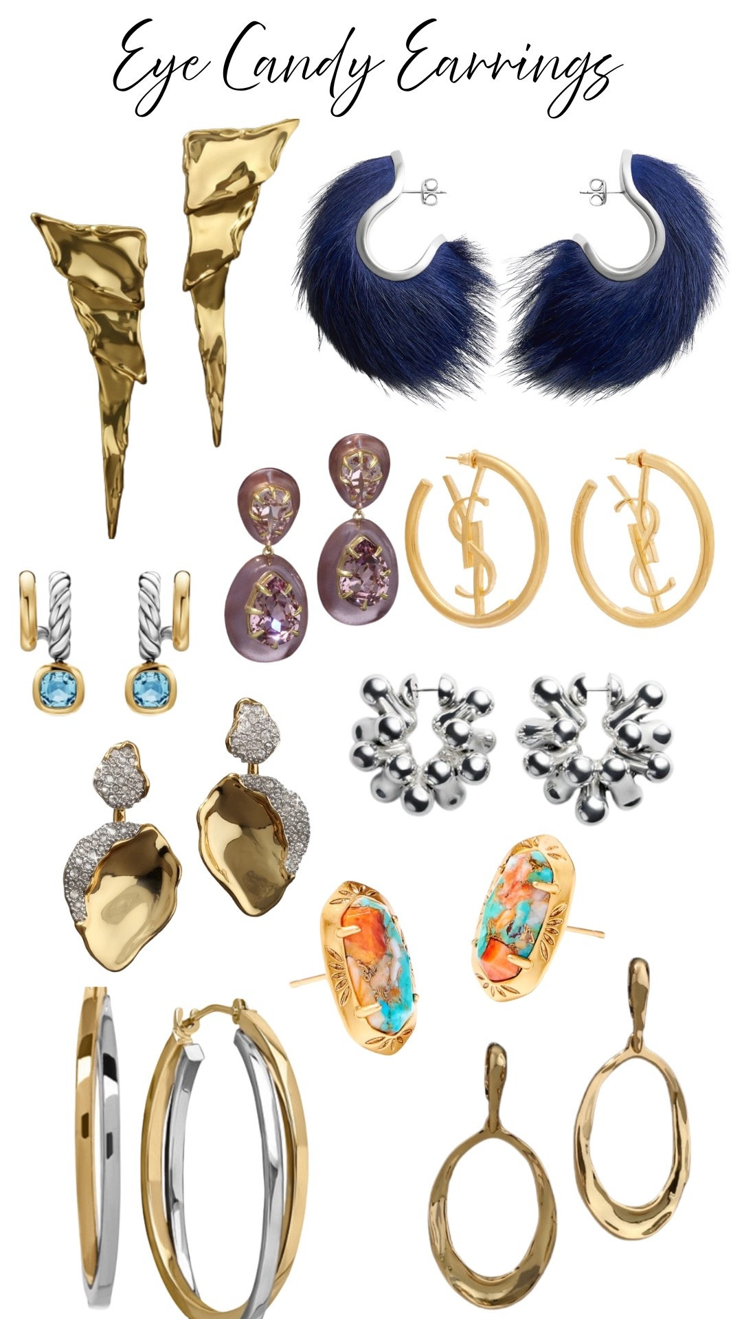 A little eye candy for the jewelry lovers. I pulled together a mix of statement earrings that can completely change a look, from sculptural gold and mixed metals to color, texture, and a few bold details.

I love pieces like these because even a simple outfit can feel more interesting with the right earrings.

I added all of the earrings from the collage below if you want to take a closer look.

#LTKU #LTKSeasonal #LTKootd