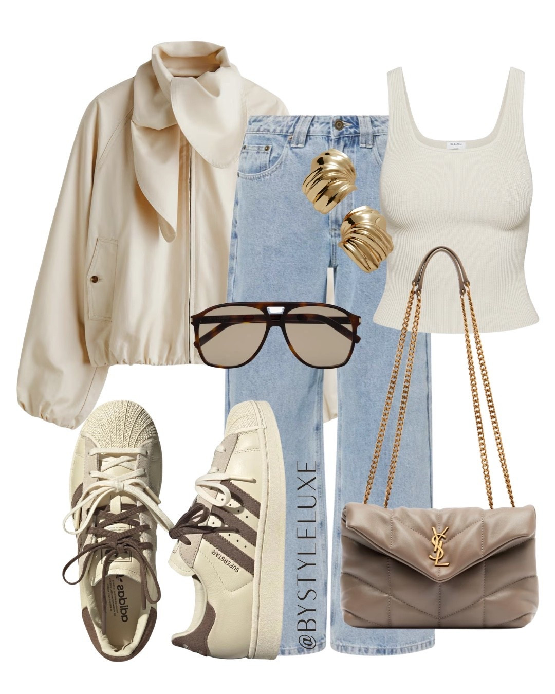 BEIGE NEUTRALS - New in H&M linen jacket styled with staple blue jean sand these @adidas x Molly Mae trainers 

#trainers #jeans #jacket spring outfit

#LTKsummer #LTKspring #LTKshoes