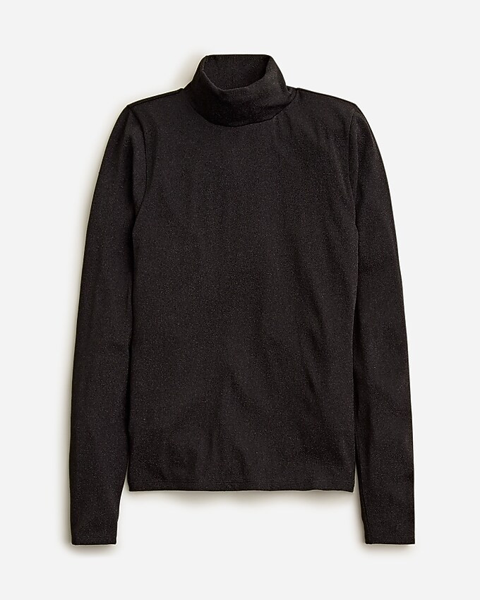 Metallic tissue turtleneck | J. Crew US