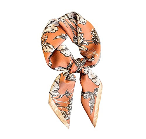 JERLA 100% Pure Mulberry Silk Square Scarf for Hair-27''x27'' Women Men Natural Silk Neckerchief ... | Amazon (US)