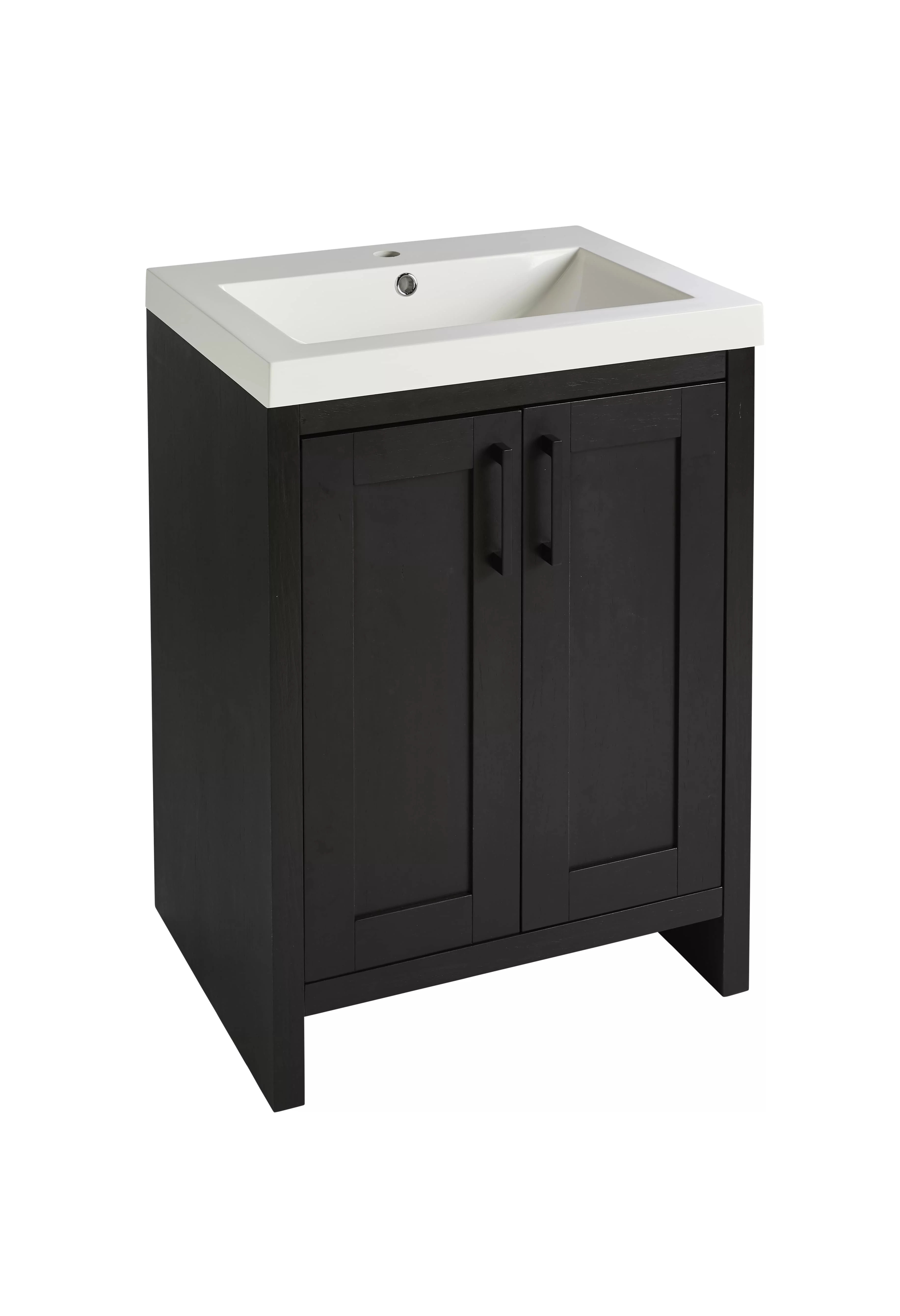 Better Homes & Gardens 24 1/2'' L x 18 7/8'' W Black Bathroom Vanity with Sink Top | Walmart (US)