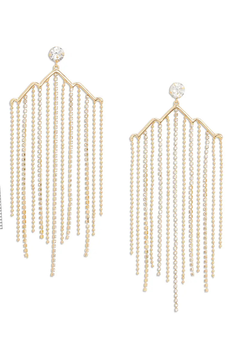 Open Edit Sparkle Chandelier Drop Earrings | Nordstrom | Nordstrom