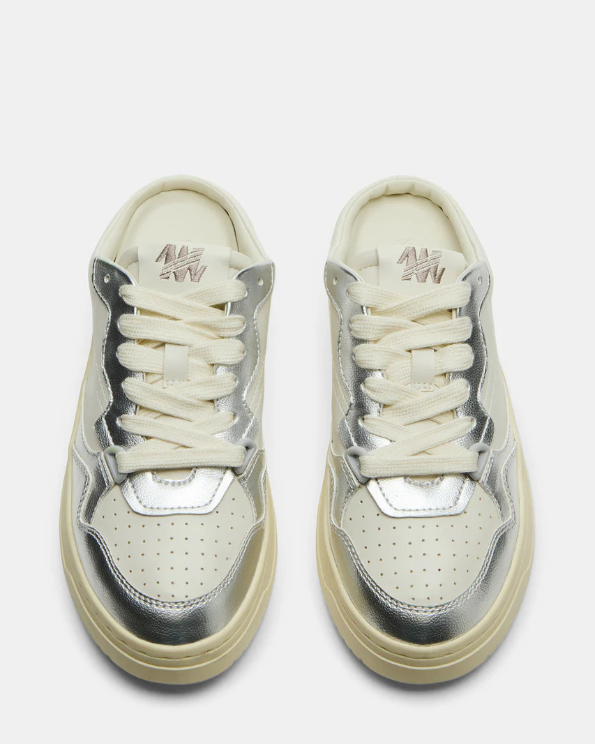 JENSEN Silver Multi Slip-On Low-Top Mule Sneaker | Women's Sneakers | Steve Madden (US)