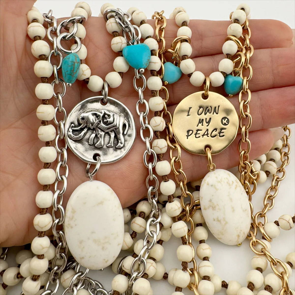 I OWN MY PEACE | ELEPHANT | Long Chain Fusion | Katia Designs