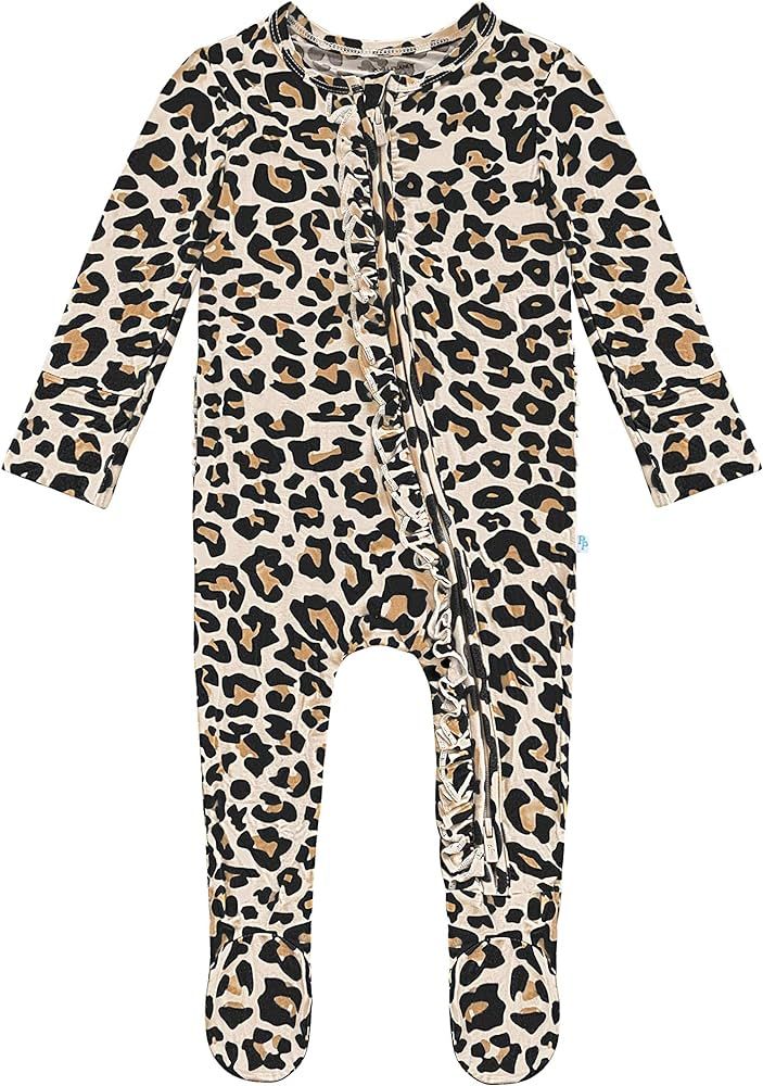 Posh Peanut Baby Girl Pajamas, Soft Päpook Bamboo One Piece Rompers, Newborn, Infant, & Toddler Foot | Amazon (US)