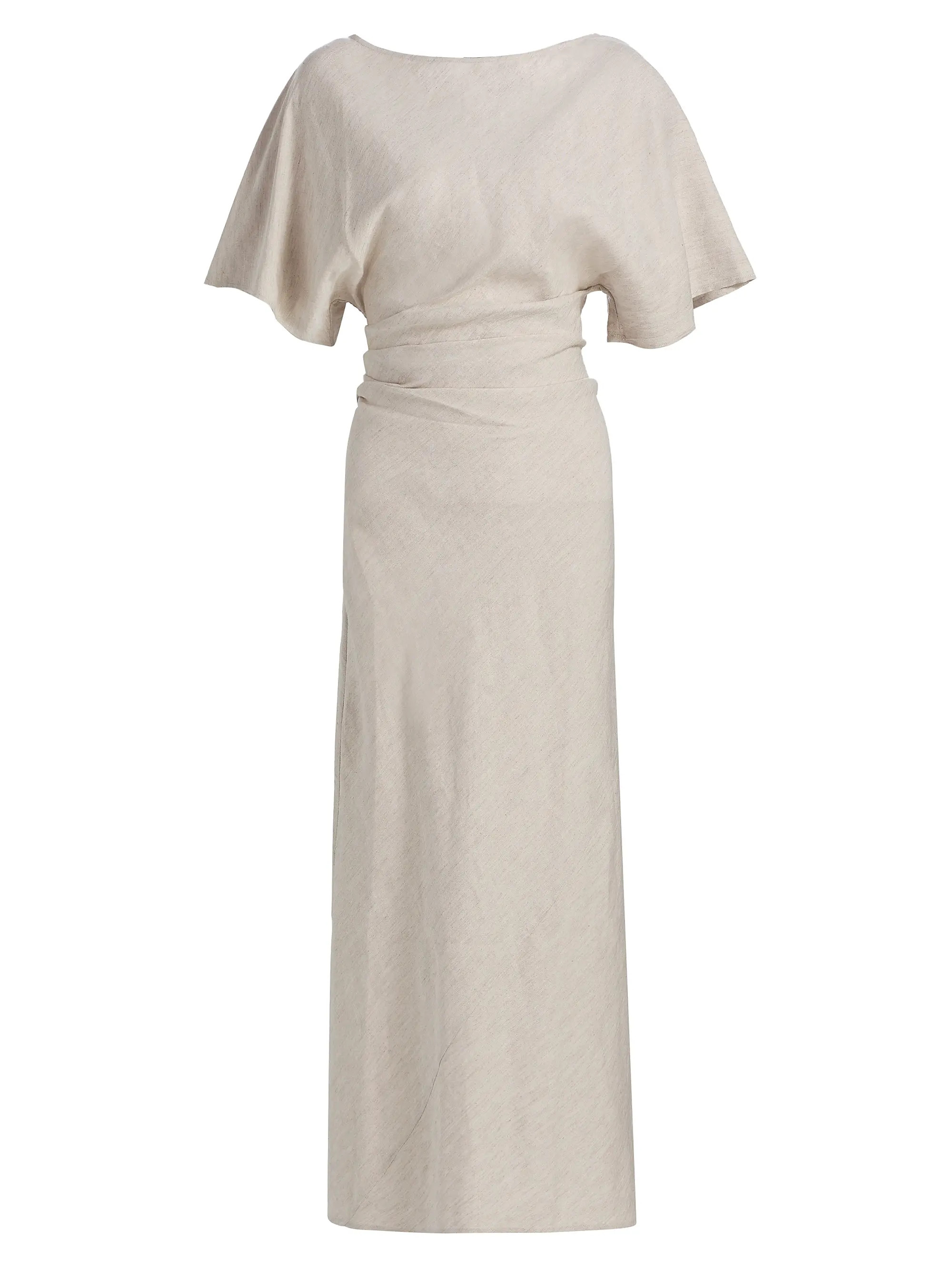 Staud Amelie Linen-Blend Maxi Dress | Saks Fifth Avenue | Saks Fifth Avenue