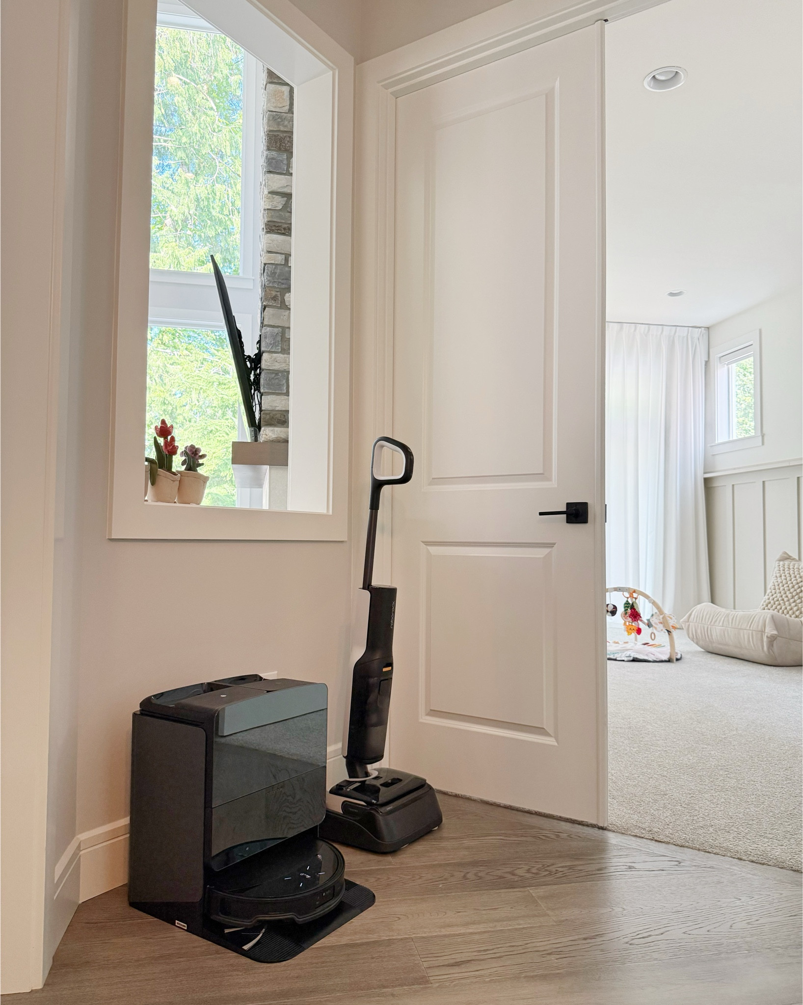 Life with a newborn = beautiful chaos 🍼💤
And let’s be honest — keeping the house clean is the last thing I want to stress about. That’s why I’m OBSESSED with our new cleaning duo: the Roborock Saros 10R + Roborock F25 🙌

The Roborock Saros 10R is our hands-free vacuum/mop robot that quietly takes care of the floors — while we take care of the baby. With its Do Not Disturb mode, it respects nap time and overnight sleep (a lifesaver for light sleepers 💤).

✨ It features 4× Liftable Designs for every task — giving us a true all-in-one solution that finally works across both our low pile carpet and hardwood floors.
✨ The FlexiArm Riser Side Brush & Mop even reaches into concave corners — which means no more second manual cleanups after it runs. Absolute game-changer.

The Roborock F25 is lightweight, cordless, and super efficient for small areas, quick messes, and daily spills. It’s perfect for our upstairs tile bathroom floors Since most of our second floor is carpet. The Roborock F25 fills the gap and completes our whole-home cleaning setup beautifully.
Together, they’re the perfect match for our home — and our newborn routine 😅

🛍️ Mid-Year Promo Alert
Roborock’s biggest summer sale runs 7/7–7/13 — after that, no major discounts until year-end!
🎟️ Use code PDATHOME5 for 5% OFF
🗓️ Valid July 7, 2025 at 00:00 AM MET through July 13, 2025 at 11:59 PM MET
🧼 Applies to:

Roborock F25 RT
Roborock F25
Roborock F25 ACE

If you’re in your postpartum era or just want your time (and sanity) back, this is it.

✨ Linked both for you here — because clean floors and a calm home are possible.
#Roborock #PostpartumLife #MomLifeHacks #NewbornMustHave #PostpartumHairLoss #CleaningMadeEasy #RoborockF25 #Saros10R #RoborockPartner #LTKSale #LTKHome #DiscountCode